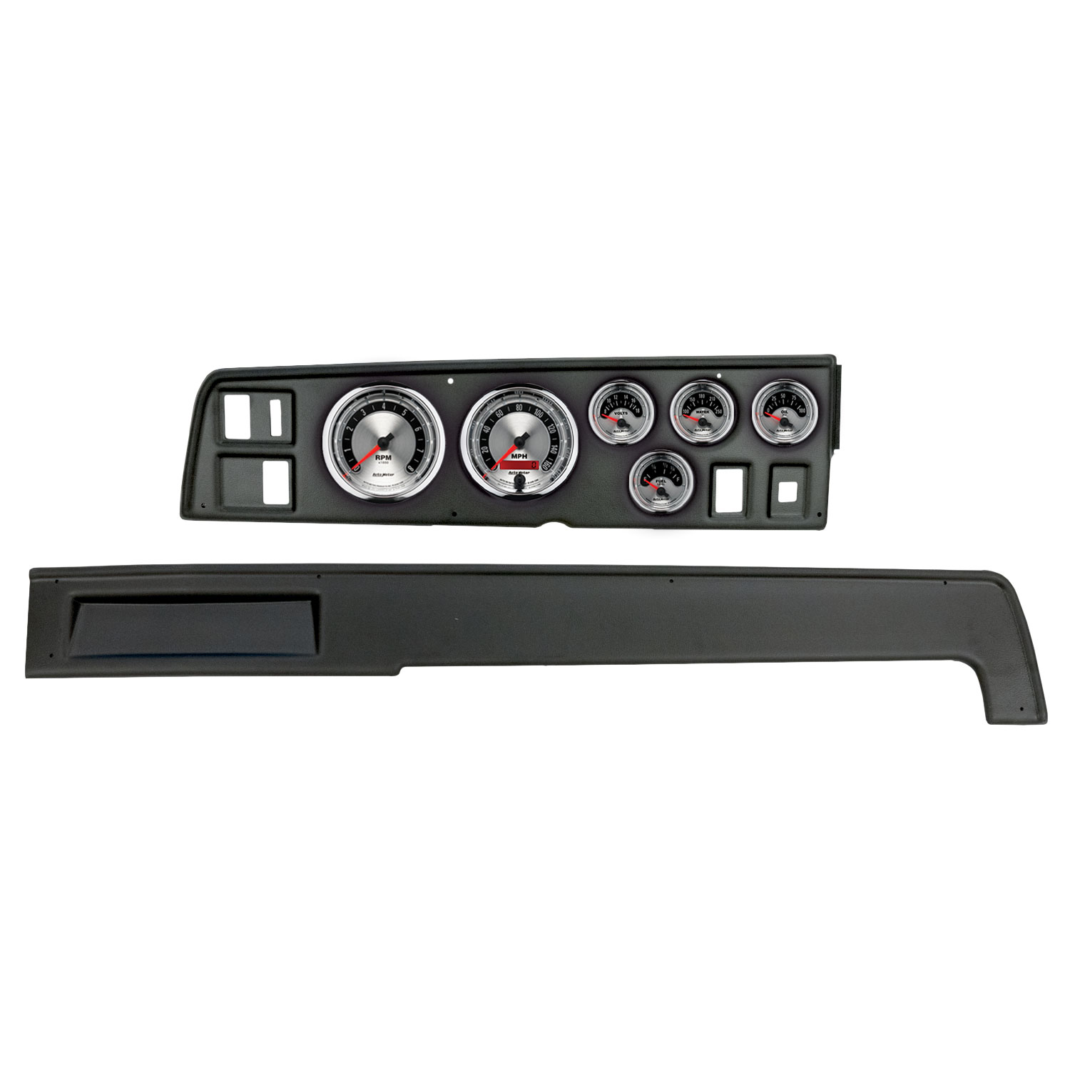 AUTOMETER Direct Fit Dash Kit, (3 3/8" X2, 2 1/16" X4), Dodge Charger 68-70, American Muscle
