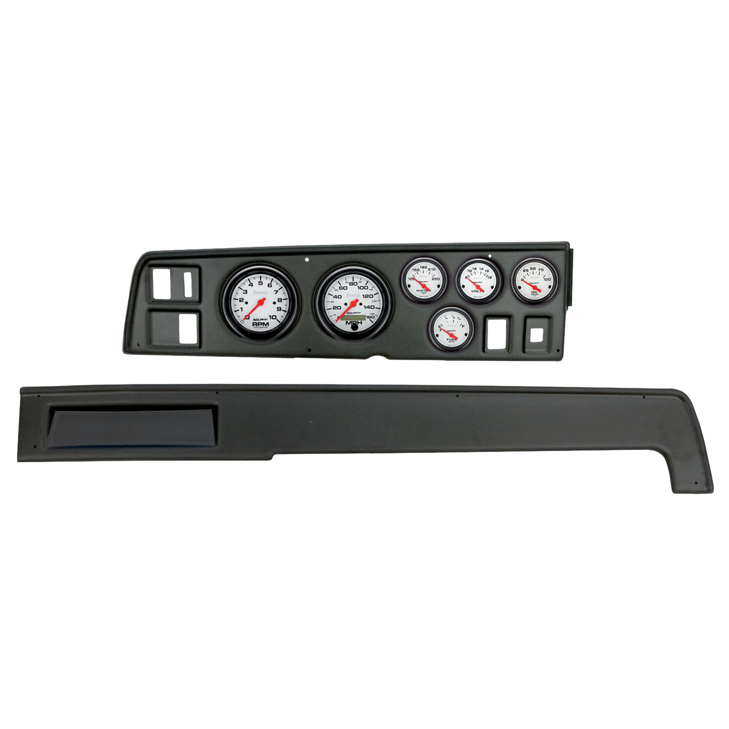 AUTOMETER Direct Fit Dash Kit, (3 3/8" X2, 2 1/16" X4), Dodge Charger 68-70, Phantom