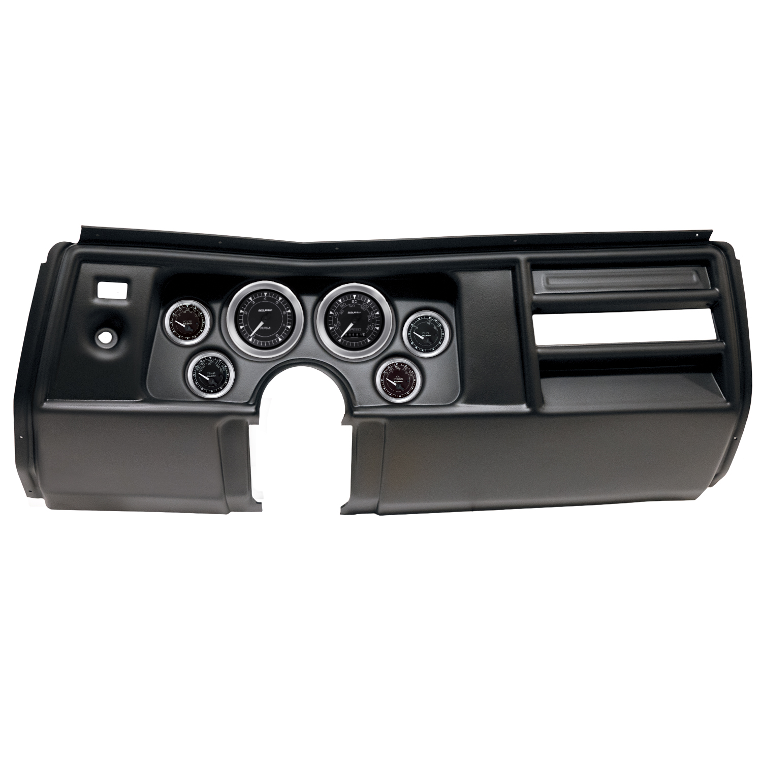 AUTOMETER Direct Fit Dash Kit, (3 3/8" X2, 2 1/16" X4), Chevy Chevelle No Vent 69, Chrono