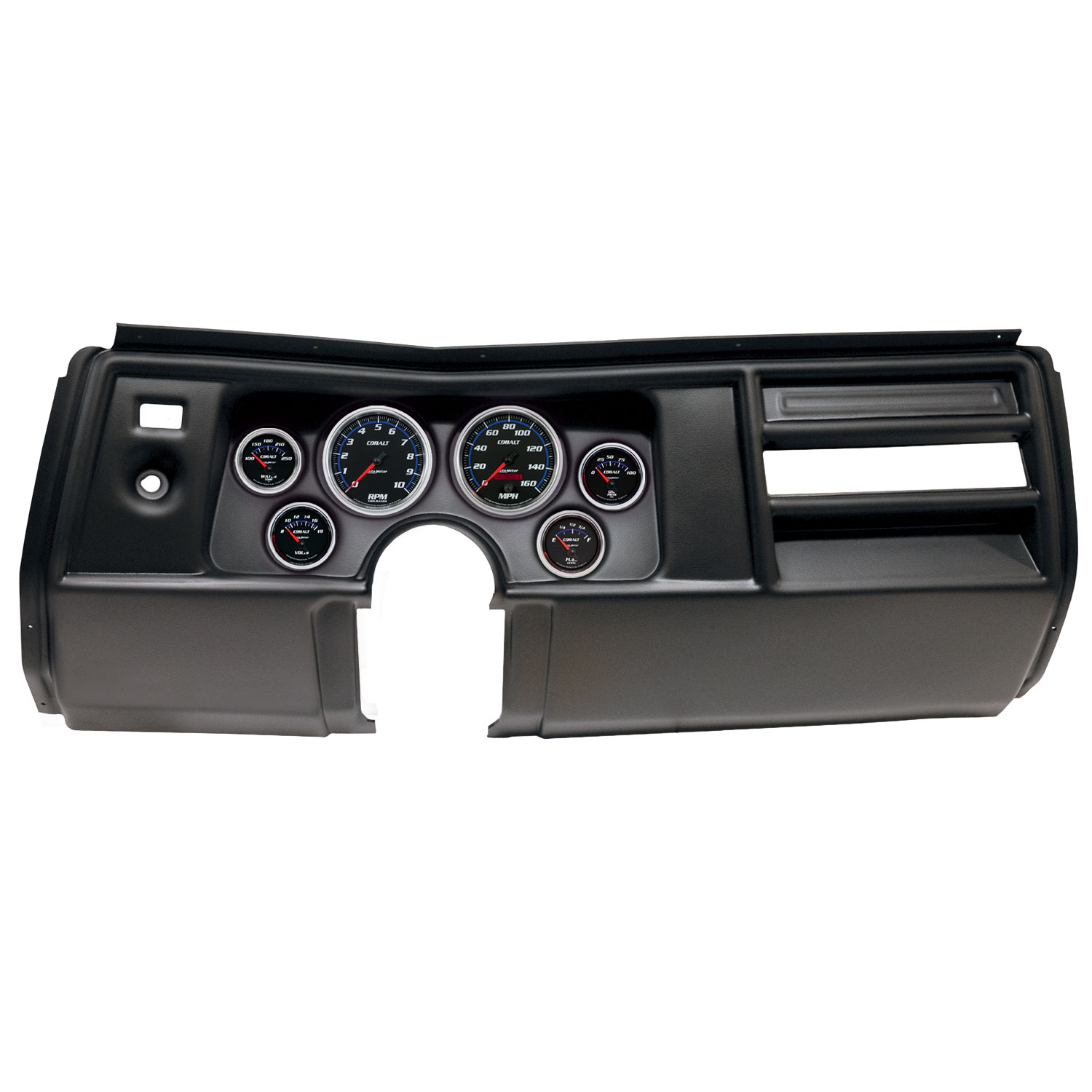 AUTOMETER Direct Fit Dash Kit, (3 3/8" X2, 2 1/16" X4), Chevy Chevelle No Vent 69, Cobalt