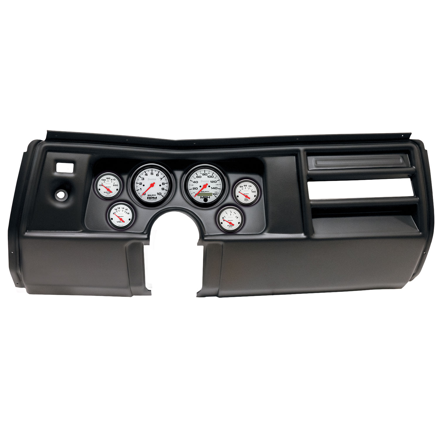 AUTOMETER Direct Fit Dash Kit, (3 3/8" X2, 2 1/16" X4), Chevy Chevelle No Vent 69, Phantom