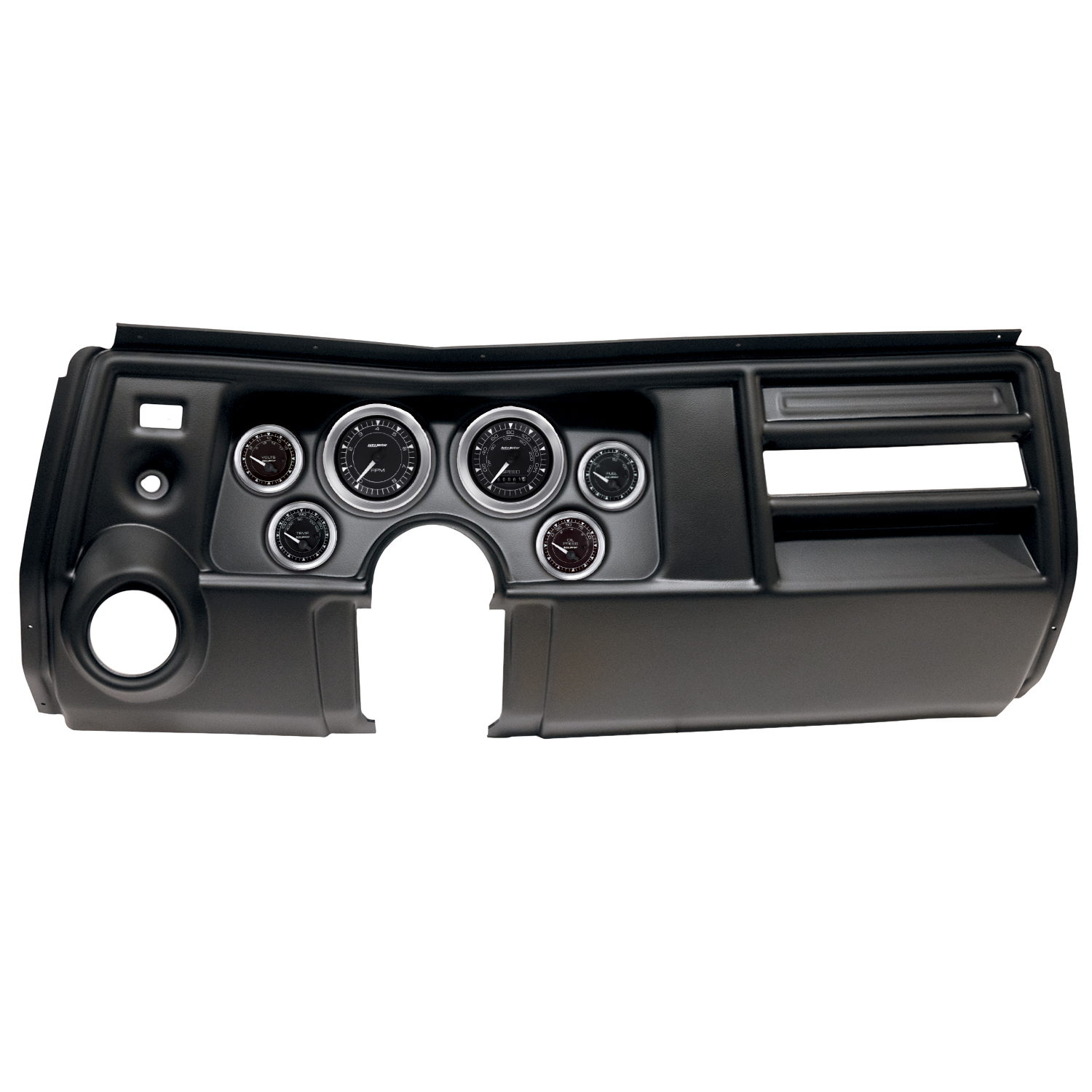 AUTOMETER Direct Fit Dash Kit, (3 3/8" X2, 2 1/16" X4), Chevy Chevelle Vent 69, Chrono