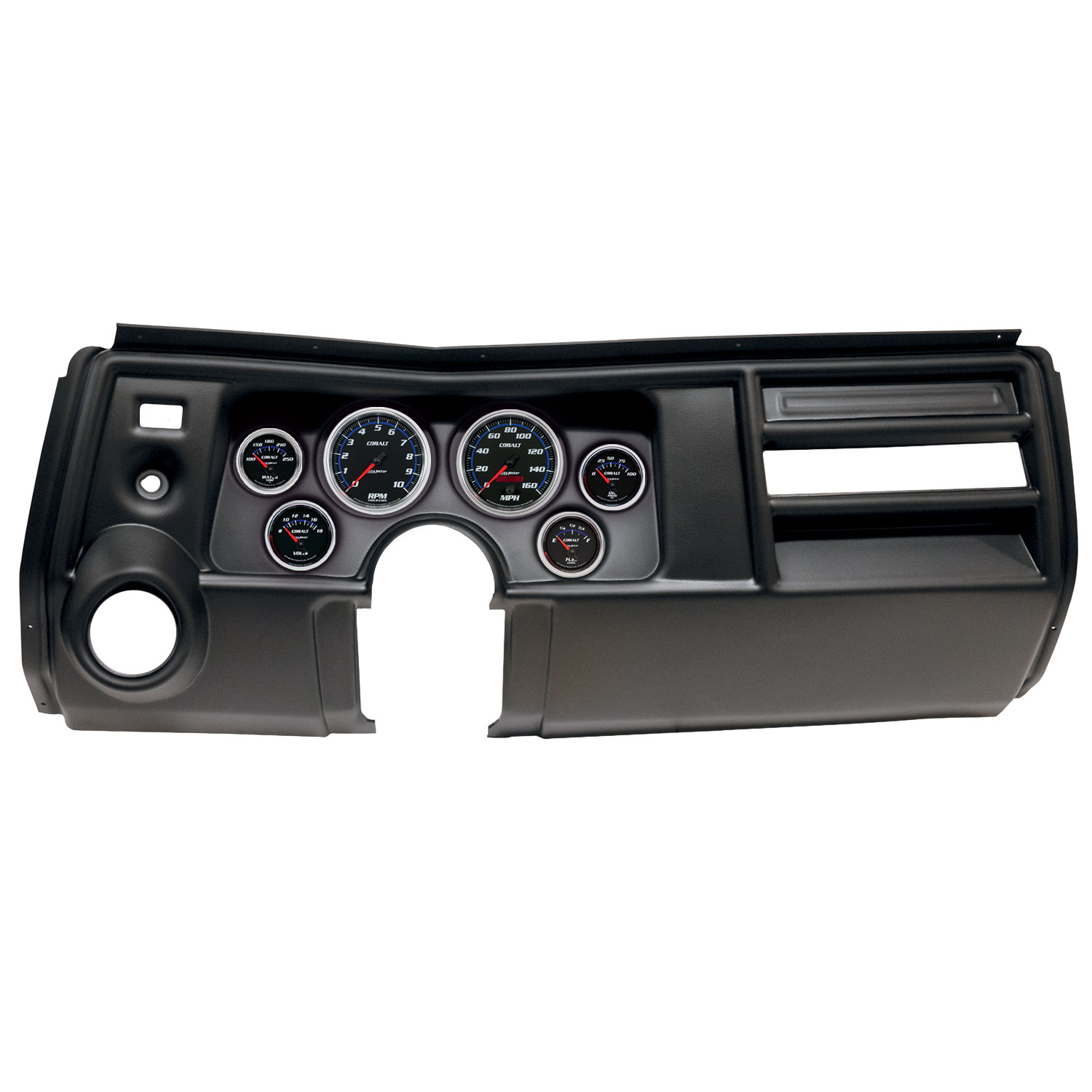 AUTOMETER Direct Fit Dash Kit, (3 3/8" X2, 2 1/16" X4), Chevy Chevelle Vent 69, Cobalt
