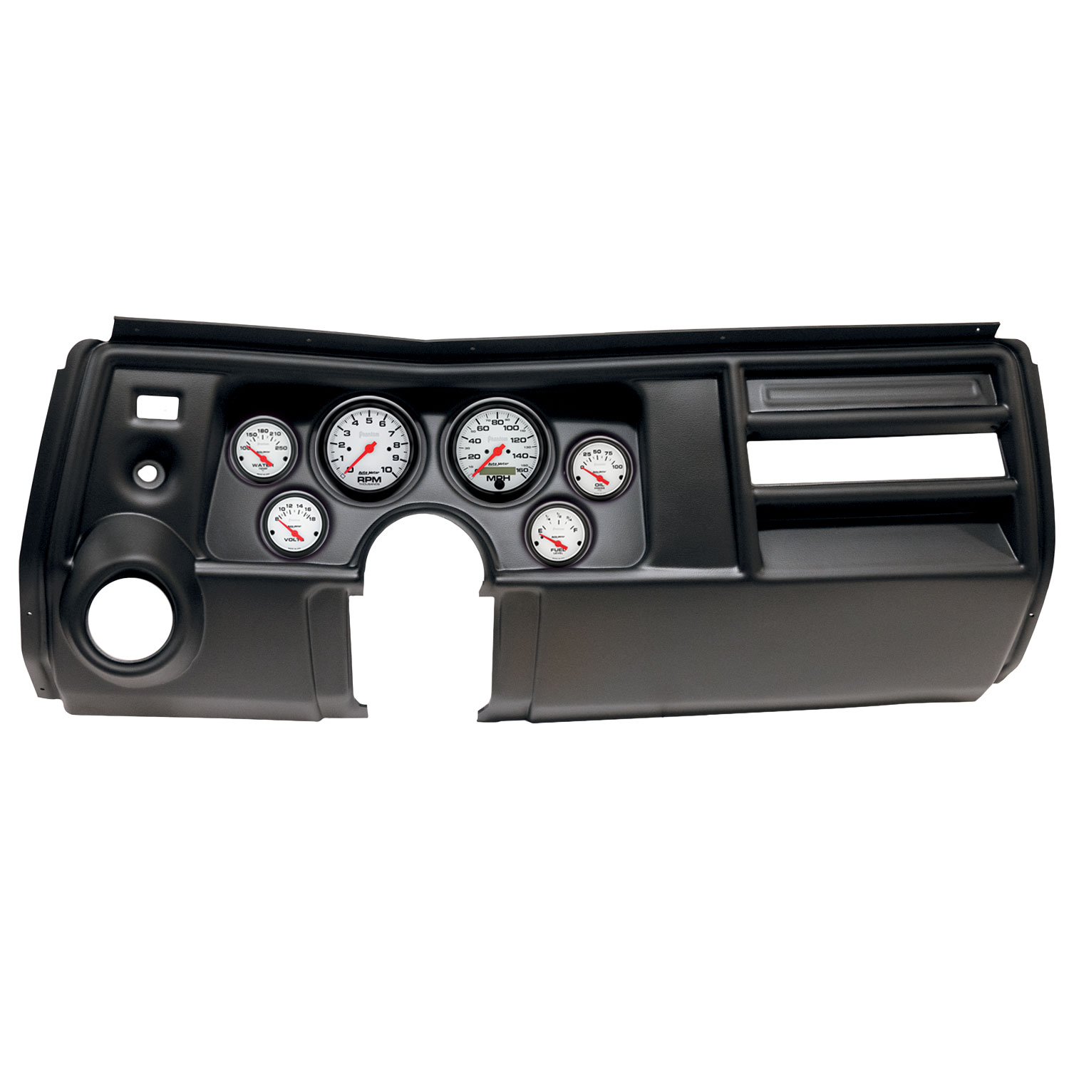 AUTOMETER Direct Fit Dash Kit, (3 3/8" X2, 2 1/16" X4), Chevy Chevelle Vent 69, Phantom