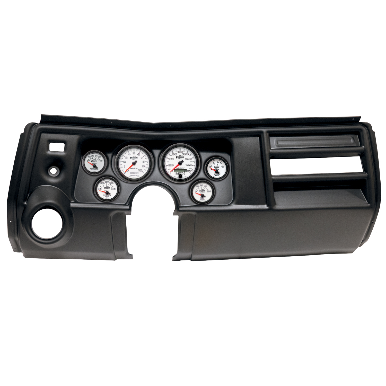 AUTOMETER Direct Fit Dash Kit, (3 3/8" X2, 2 1/16" X4), Chevy Chevelle Vent 69, Phantom II