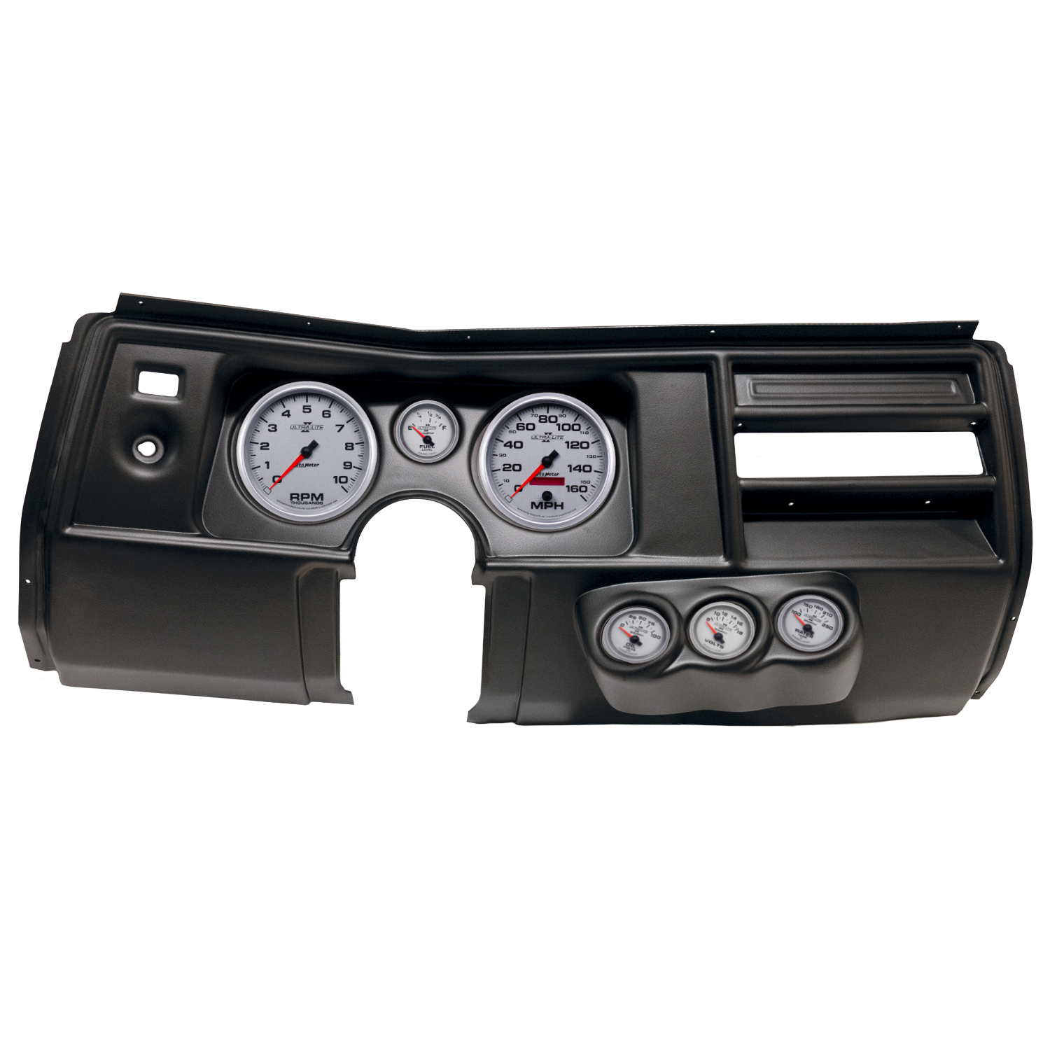 AUTOMETER Direct Fit Dash Kit, (5" X2, 2 1/16" X4), Chevy Chevelle No Vent 69, Ultra-Lite II