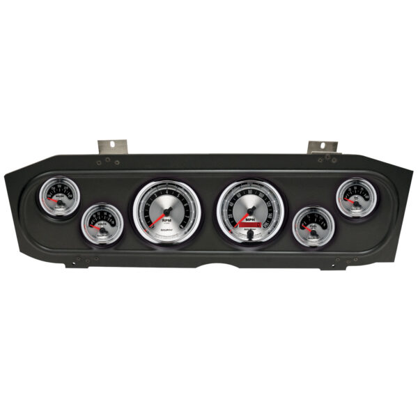 AUTOMETER Direct Fit Dash Kit, (3 3/8" X2, 2 1/16" X4), Merc Cougar 69-70, American Muscle