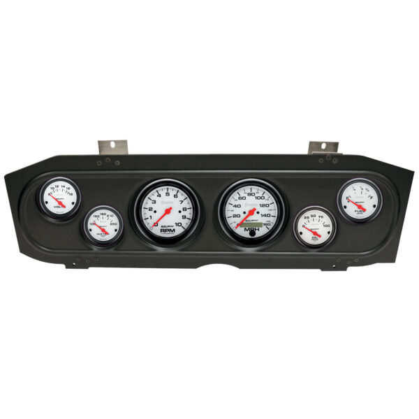 AUTOMETER Direct Fit Dash Kit, (3 3/8" X2, 2 1/16" X4), Merc Cougar 69-70, Phantom