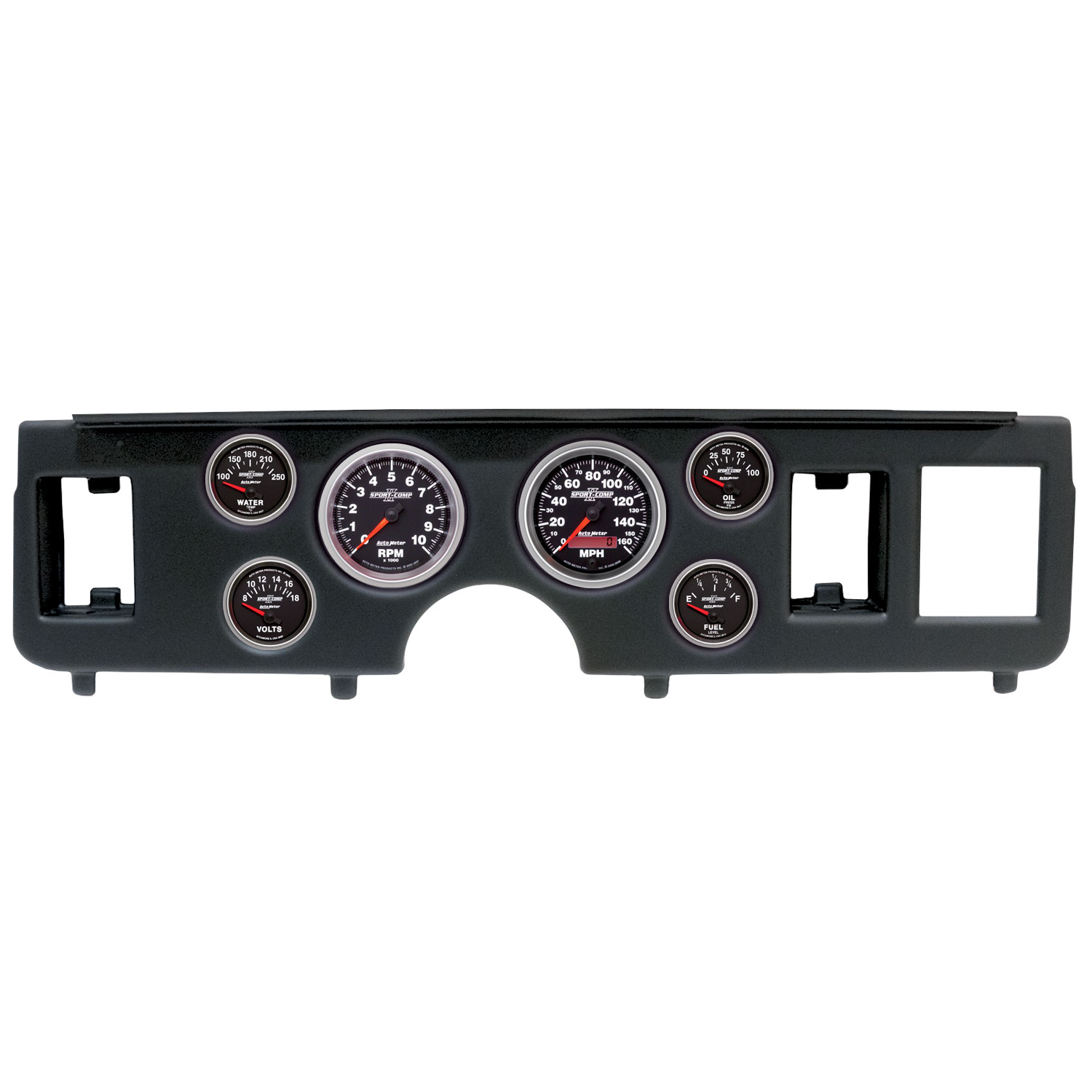 AUTOMETER Direct Fit Dash Kit, (3 3/8" X2, 2 1/16" X4), Ford Mustang 79-86, Sport-Comp II