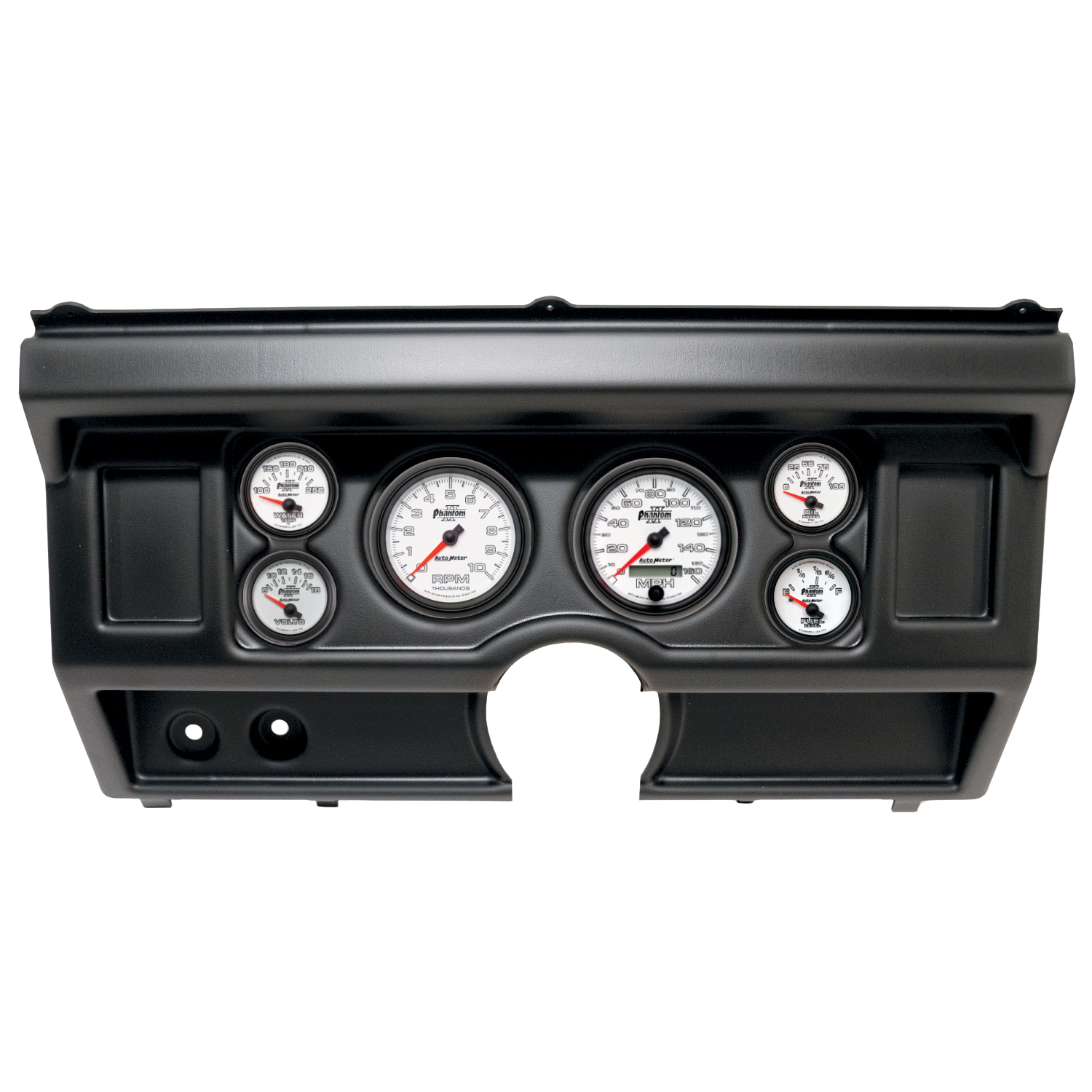 AUTOMETER Direct Fit Dash Kit, (3 3/8" X2, 2 1/16" X4), Ford Truck No Ac 80-86, Phantom II
