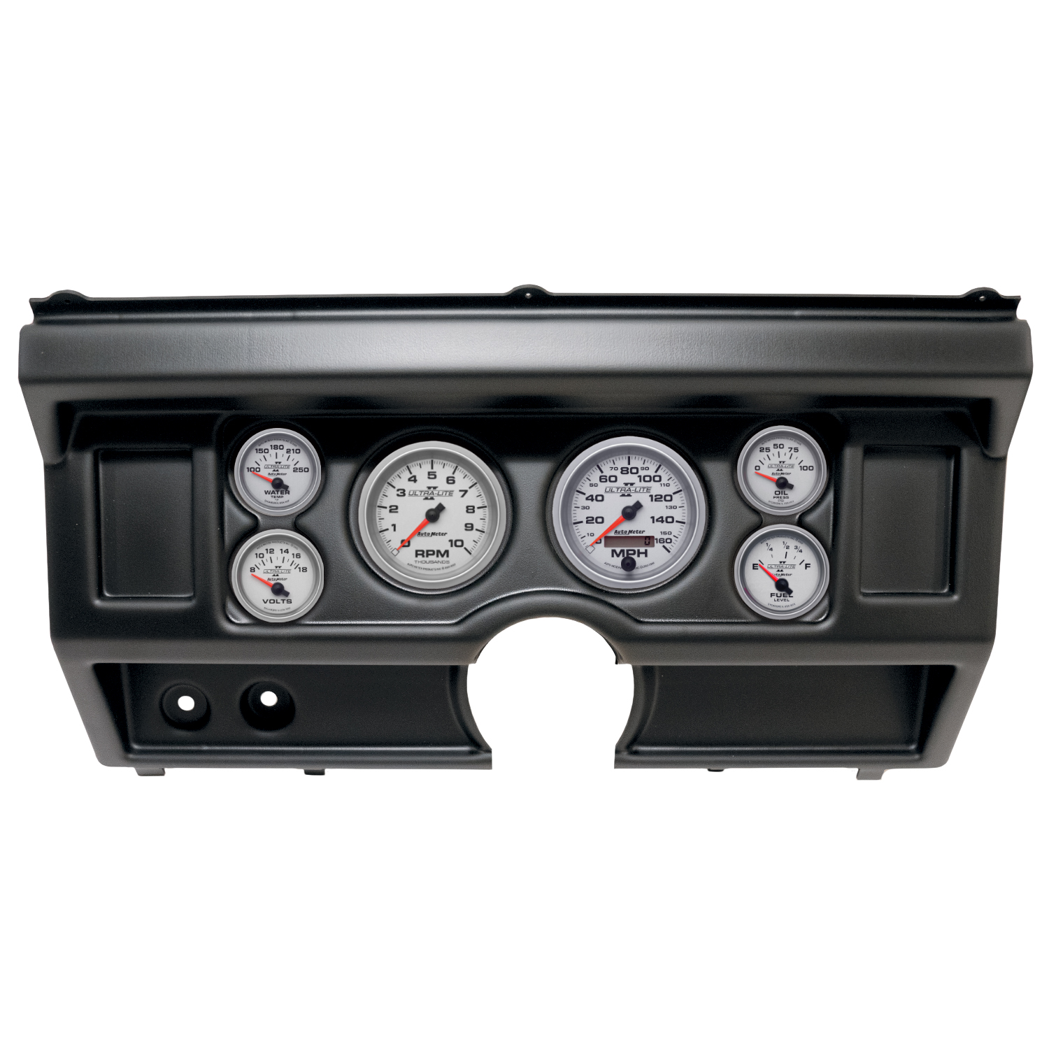 AUTOMETER Direct Fit Dash Kit, (3 3/8" X2, 2 1/16" X4), Ford Truck No Ac 80-86, Ultra-Lite II