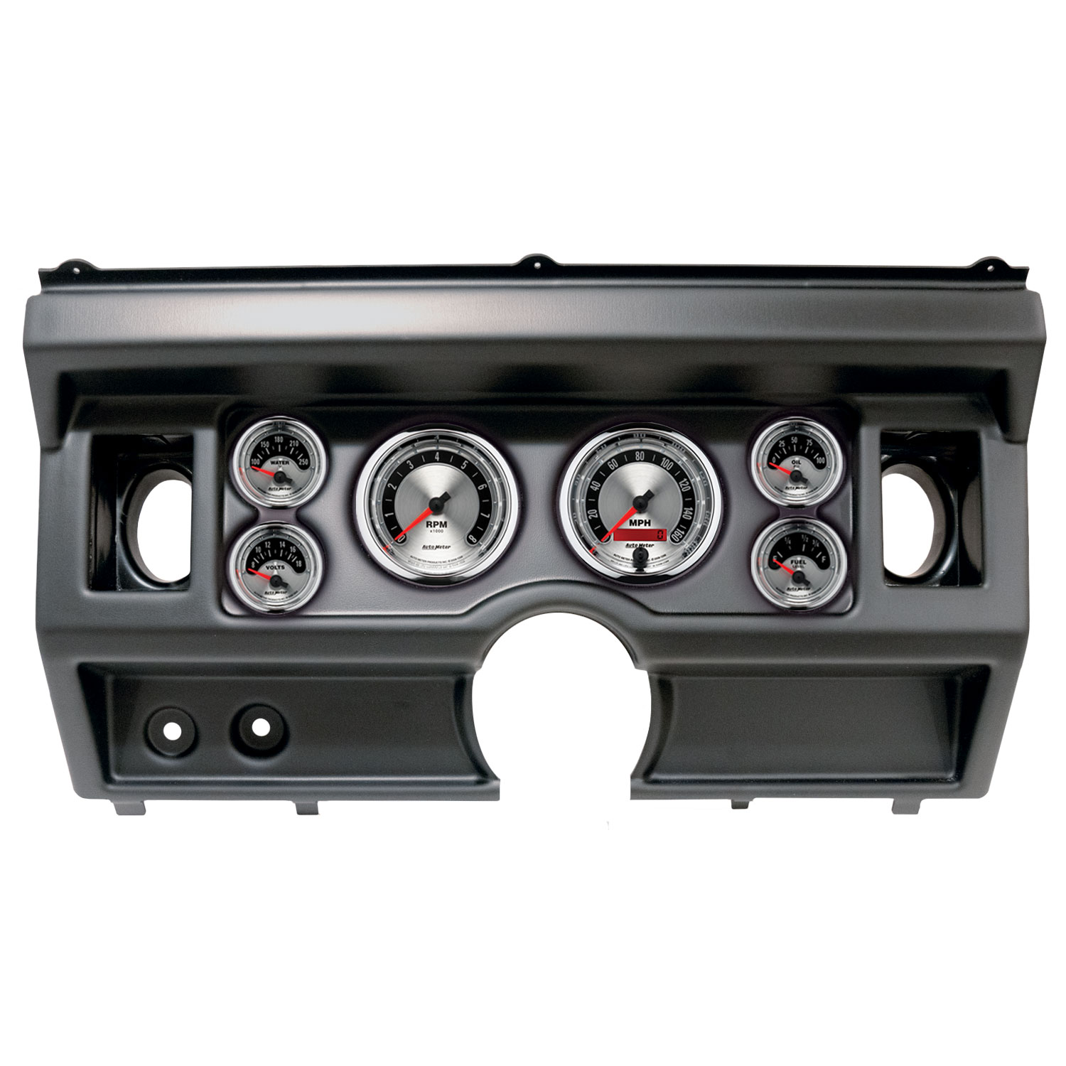 AUTOMETER Direct Fit Dash Kit, (3 3/8" X2, 2 1/16" X4), Ford Truck Ac 80-86, American Muscle