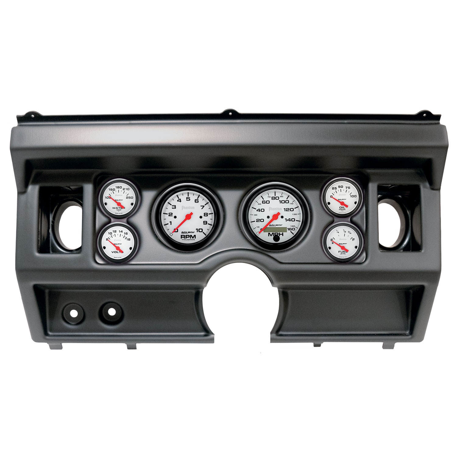 AUTOMETER Direct Fit Dash Kit, (3 3/8" X2, 2 1/16" X4), Ford Truck Ac 80-86, Phantom
