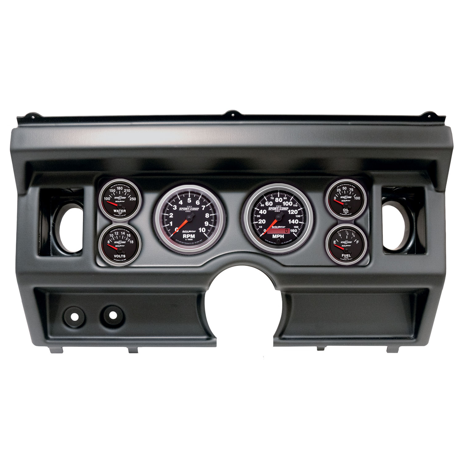 AUTOMETER Direct Fit Dash Kit, (3 3/8" X2, 2 1/16" X4), Ford Truck Ac 80-86, Sport-Comp II