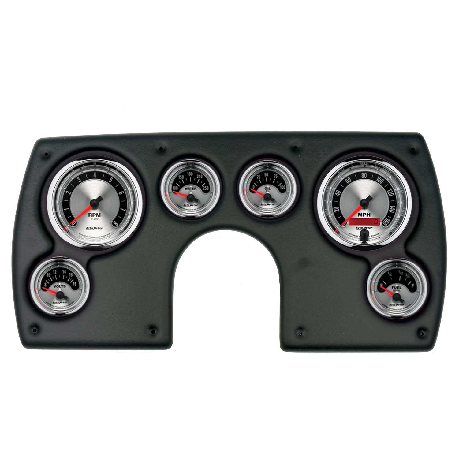 AUTOMETER Direct Fit Dash Kit, (3 3/8" X2, 2 1/16" X4), Chevy Camaro 69, American Muscle