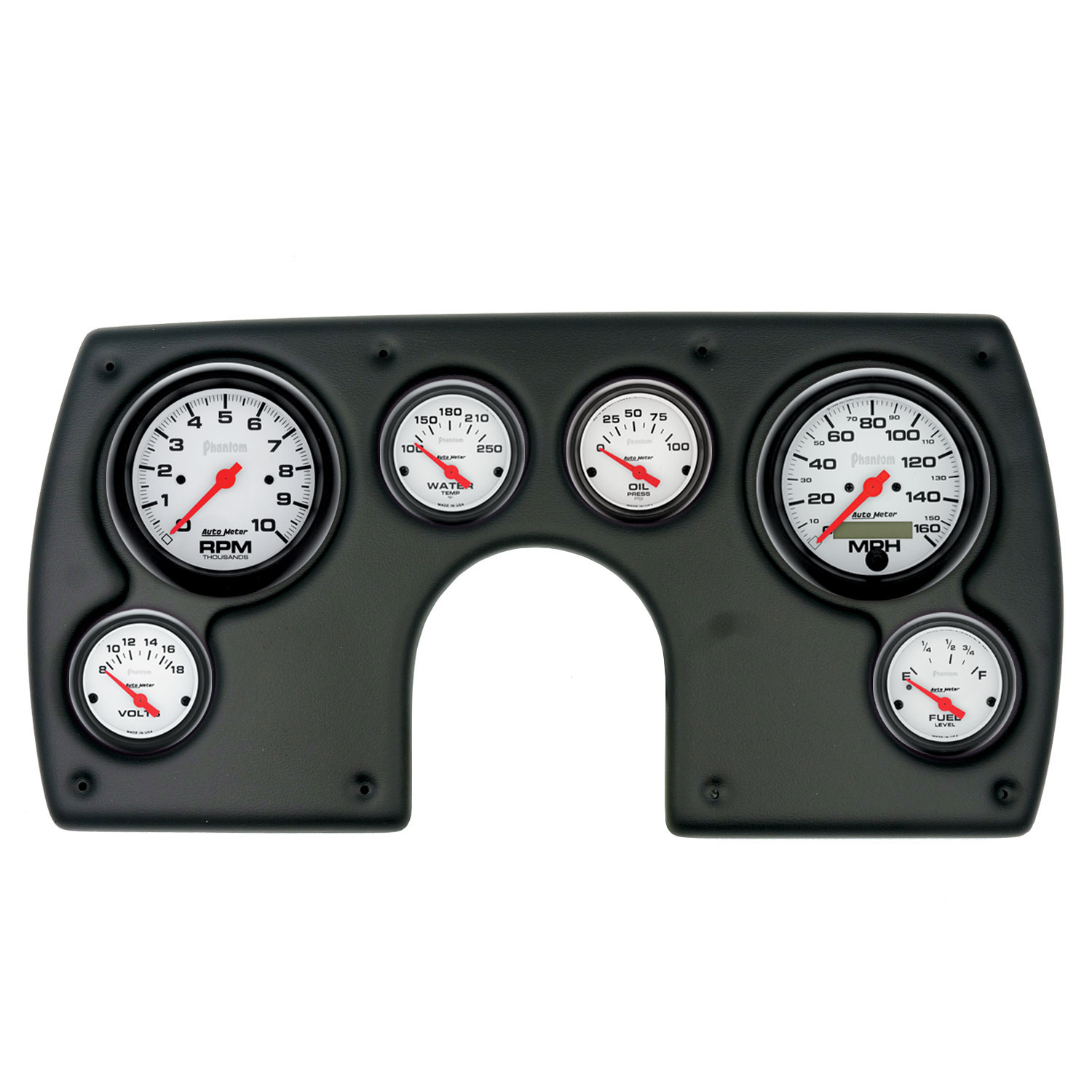AUTOMETER Direct Fit Dash Kit, (3 3/8" X2, 2 1/16" X4), Chevy Camaro 69, Phantom