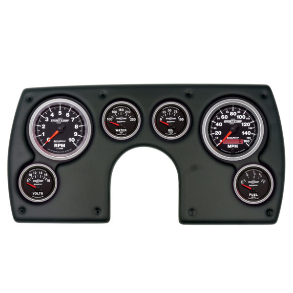 AUTOMETER Direct Fit Dash Kit, (3 3/8" X2, 2 1/16" X4), Chevy Camaro 69, Sport-Comp II