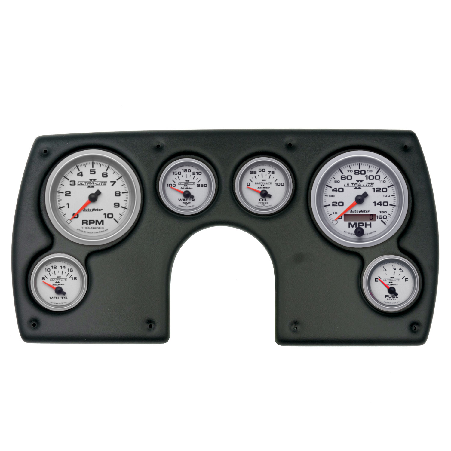 AUTOMETER Direct Fit Dash Kit, (3 3/8" X2, 2 1/16" X4), Chevy Camaro 69, Ultra-Lite II