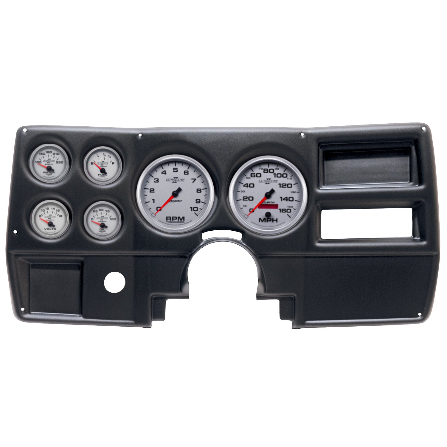 AUTOMETER Direct Fit Dash Kit, (5" X2, 2 1/16" X4), Chevy/Gmc Truck No Vent 84-87, Ultra-Lite II