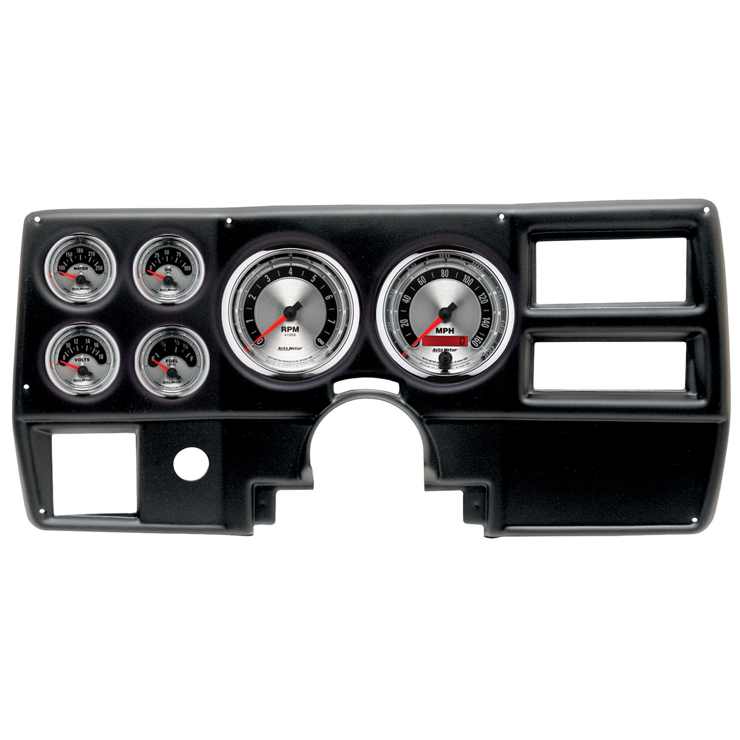 AUTOMETER Direct Fit Dash Kit, (5" X2, 2 1/16" X4), Chevy/Gmc Truck Ac 84-87, American Muscle