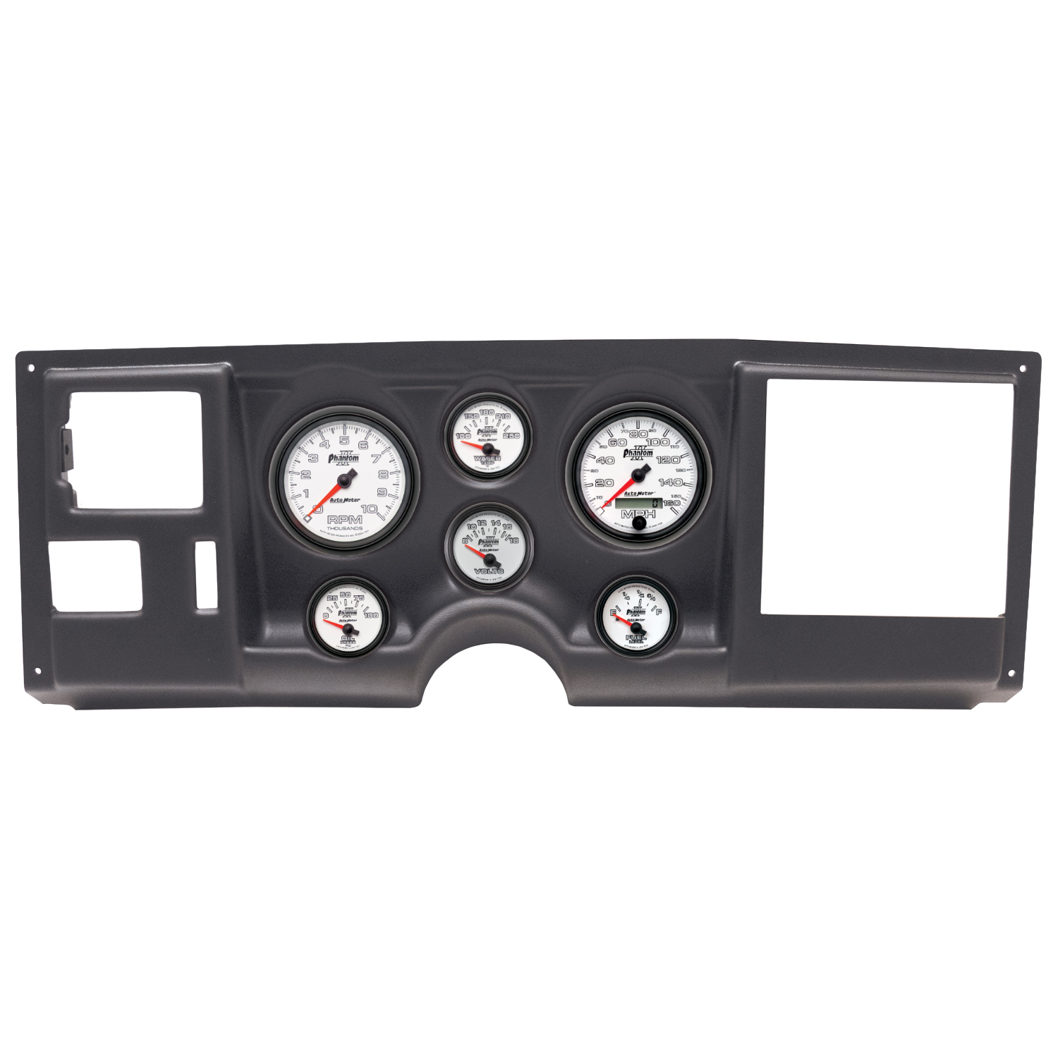 AUTOMETER Direct Fit Dash Kit, (3 3/8" X2, 2 1/16" X4), Chevy/Gmc Truck 88-94, Phantom II