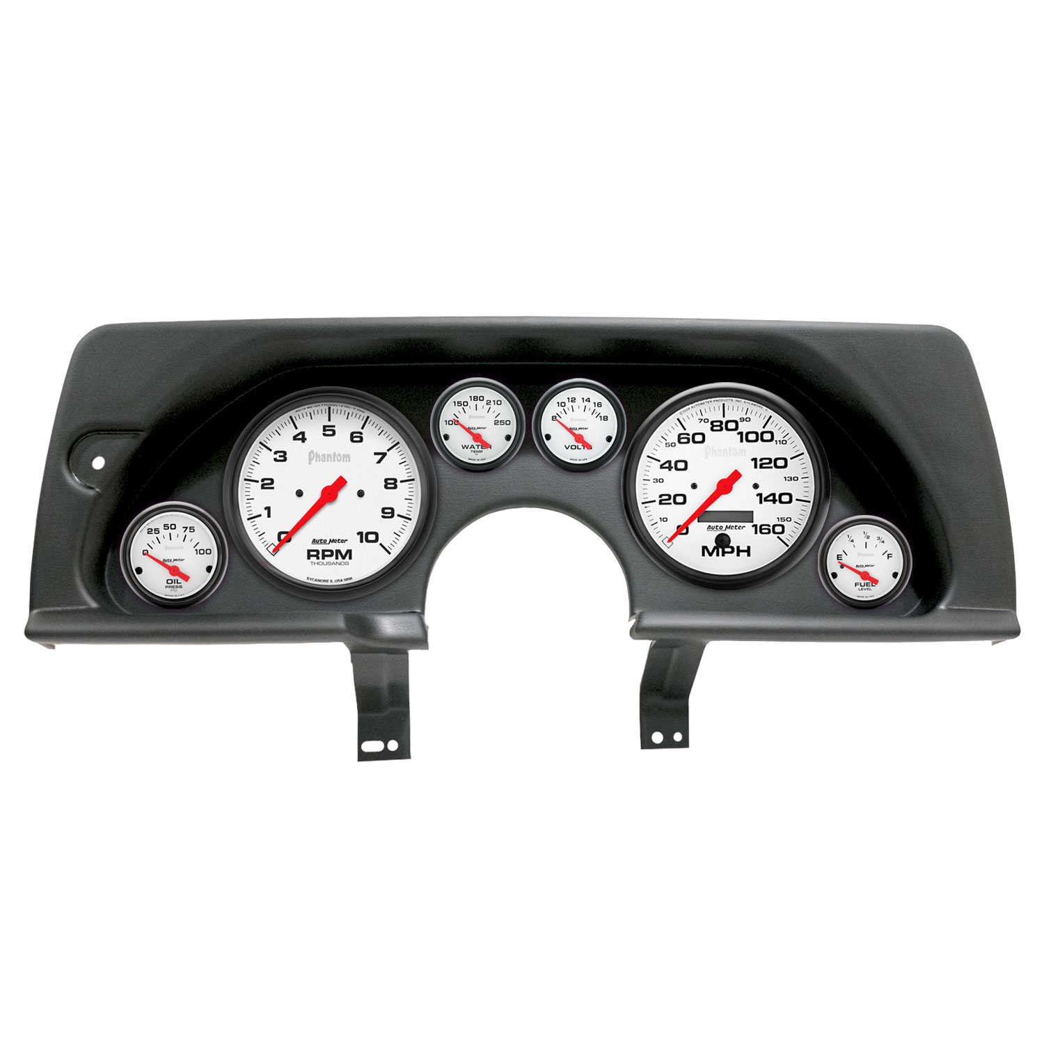 AUTOMETER Direct Fit Dash Kit, (5" X2, 2 1/16" X4), Chevy Camaro 90-92, Phantom