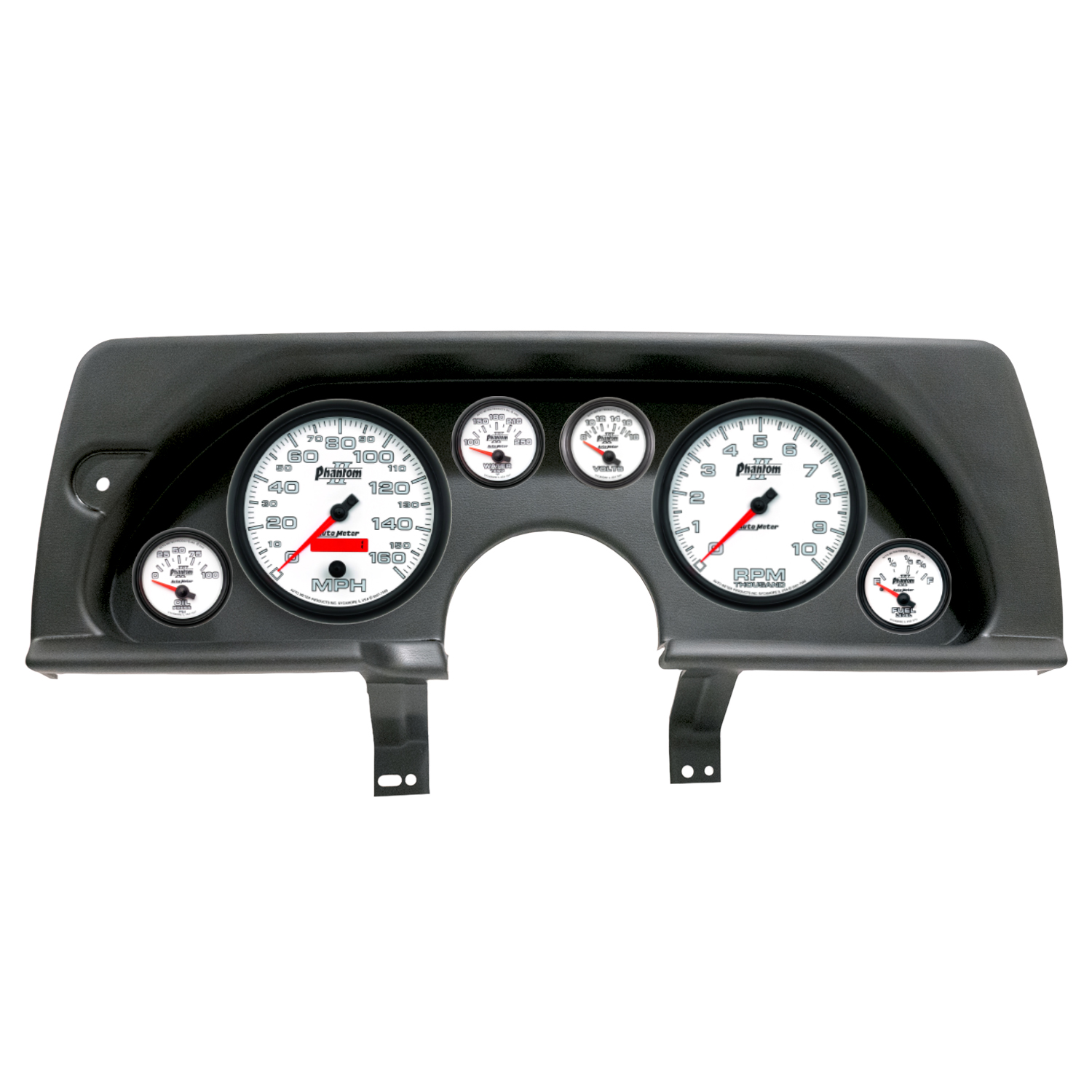 AUTOMETER Direct Fit Dash Kit, (5" X2, 2 1/16" X4), Chevy Camaro 90-92, Phantom II