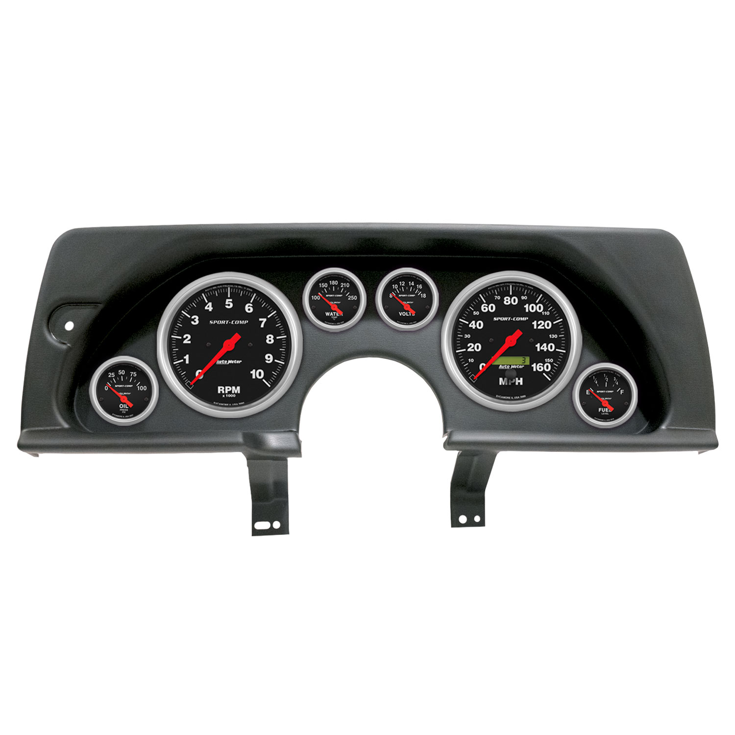 AUTOMETER Direct Fit Dash Kit, (5" X2, 2 1/16" X4), Chevy Camaro 90-92, Sport-Comp