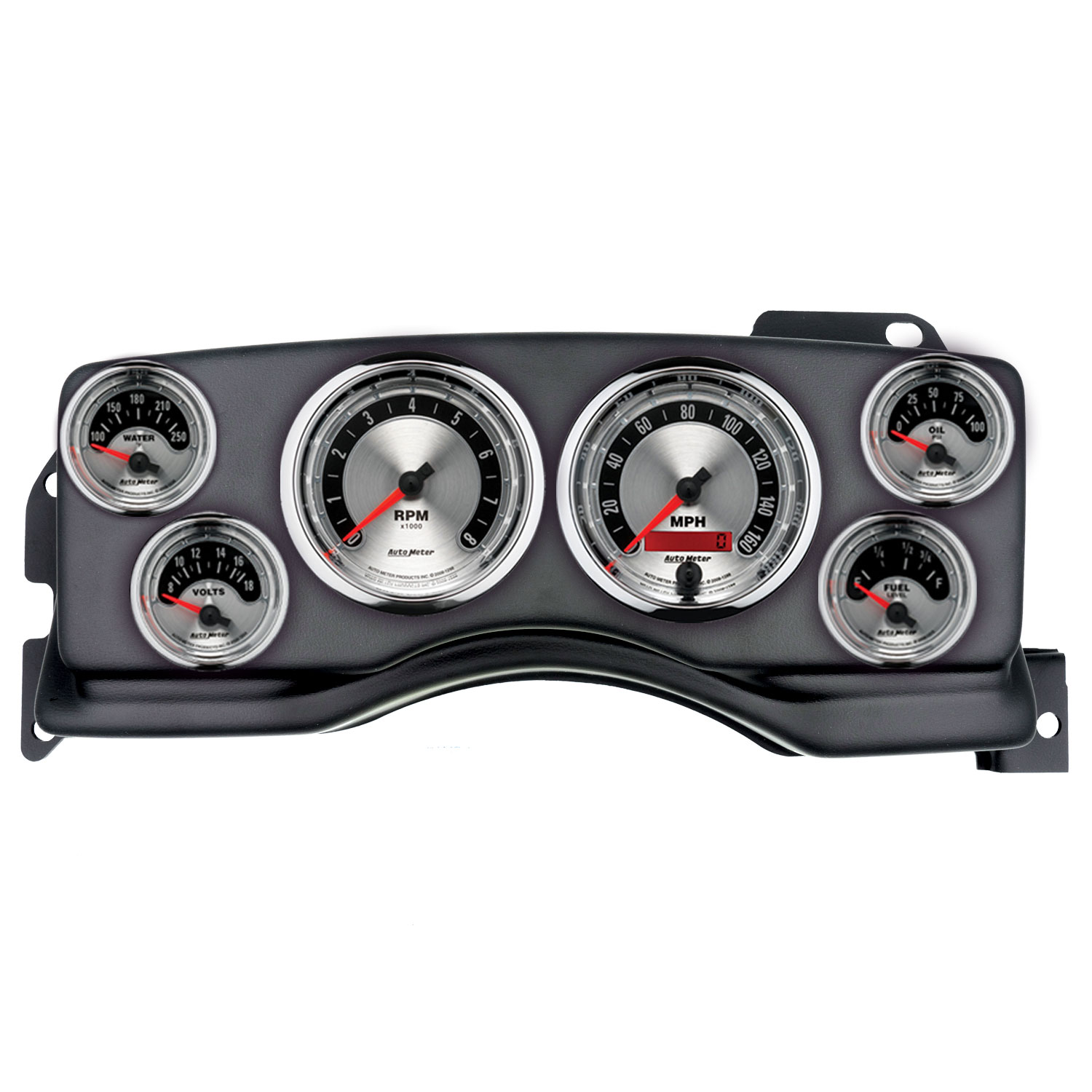 AUTOMETER Direct Fit Dash Kit, (3 3/8" X2, 2 1/16" X4), Ford Mustang 90-93, American Muscle