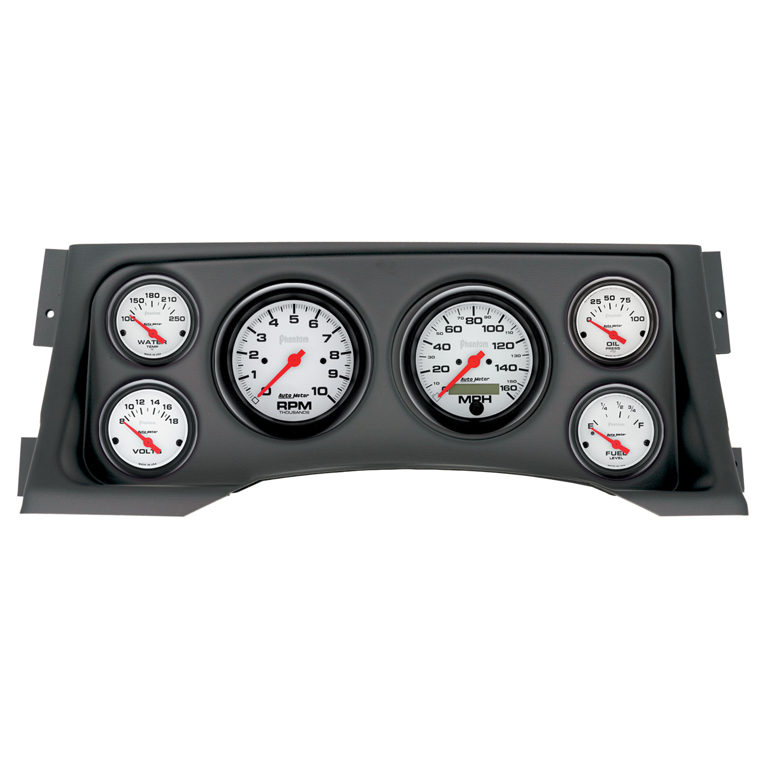 AUTOMETER Direct Fit Dash Kit, (3 3/8" X2, 2 1/16" X4), Chevy/Gmc Truck 95-98, Phantom