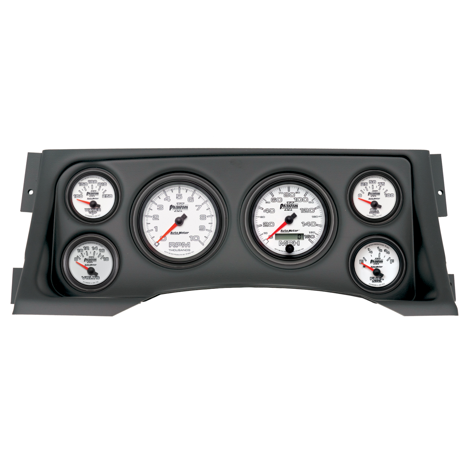 AUTOMETER Direct Fit Dash Kit, (3 3/8" X2, 2 1/16" X4), Chevy/Gmc Truck 95-98, Phantom II