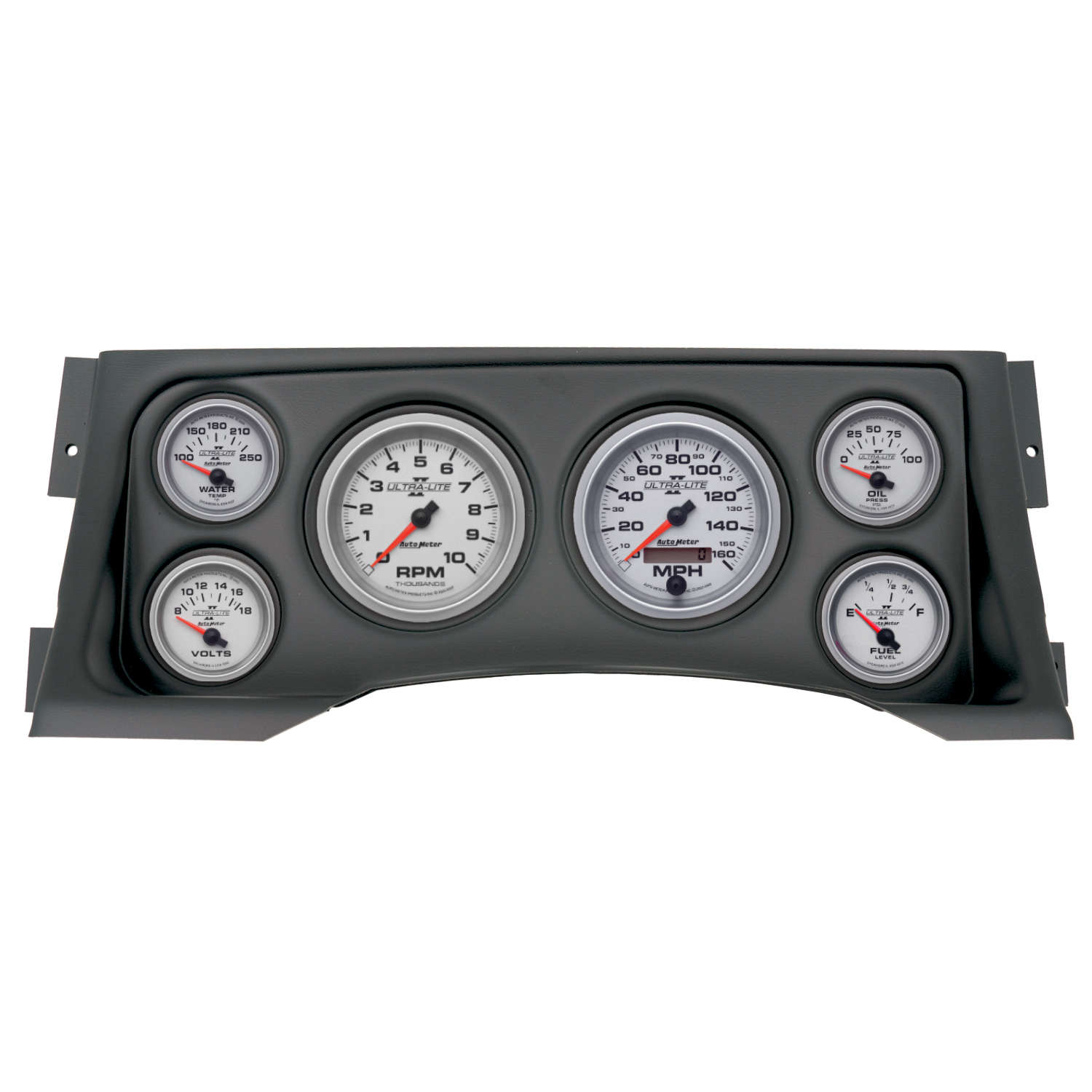 AUTOMETER Direct Fit Dash Kit, (3 3/8" X2, 2 1/16" X4), Chevy/Gmc Truck 95-98, Ultra-Lite II