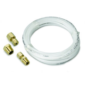 AUTOMETER 1/8" x 12ft Length Nylon Tubing, Inc. 1/8" NPTF Brass Compression Fittings