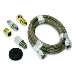 AUTOMETER Line, Braided Stainless Steel, #4 Dia., 3ft Length, -4AN And 1/8" NPTF Fittings