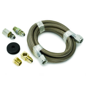 AUTOMETER Line, Braided Stainless Steel, #4 Dia., 6ft Length, -4AN And 1/8" NPTF Fittings