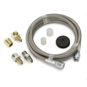 AUTOMETER Line, Braided Stainless Steel, #3 Dia., 6ft Length, -3AN And 1/8" NPTF Fittings