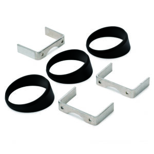 AUTOMETER Gauge Mount, 3pc Angle Rings for 2 5/8" Gauges, Black