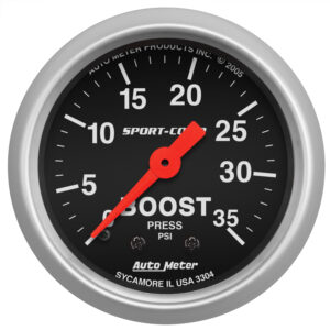 AUTOMETER Sport-Comp 2 1/16" 35PSI Mechanical Boost Gauge