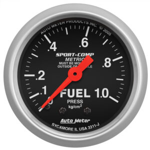 AUTOMETER Fuel Pressure Gauge 2 1/16", 1.0Kg/Cm2, Mechanical, Sport-Comp