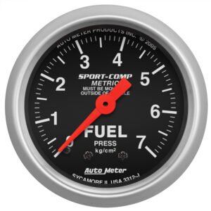 AUTOMETER Fuel Pressure Gauge 2 1/16", 7.0Kg/Cm2, Mechanical, Sport-Comp