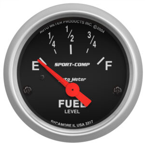 AUTOMETER Fuel Level Gauge 2 1/16", 0° To 30°F, Elec, Sport-Comp