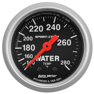 AUTOMETER Water Temperature Gauge 2 1/16", 140-280°F, Mechanical, Sport-Comp