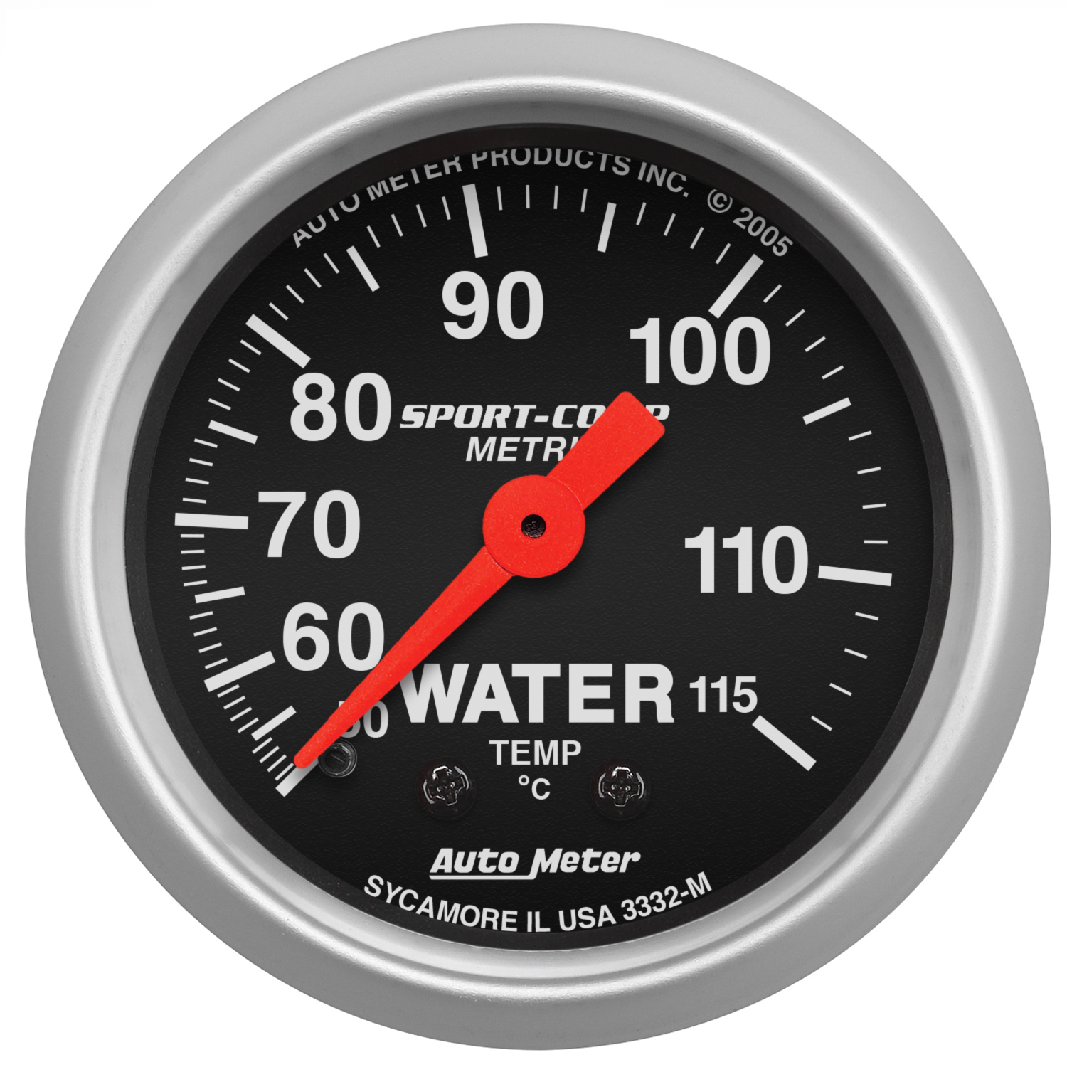 AUTOMETER Water Temperature Gauge 2 1/16", 50-115°C, Mechanical, Sport-Comp