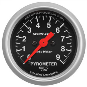 AUTOMETER EGT Pyrometer Gauge 2 1/16", 900°c, Digital Stepper Motor, Sport-Comp