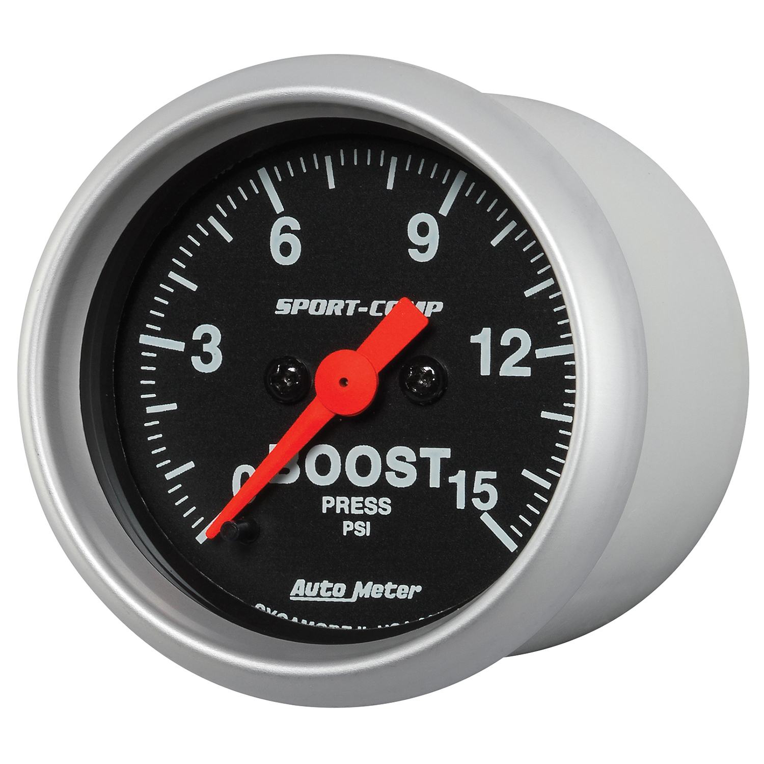 AUTOMETER Boost Gauge 2 1/16", 15PSI, Digital Stepper Motor, Sport-Comp - Image 2