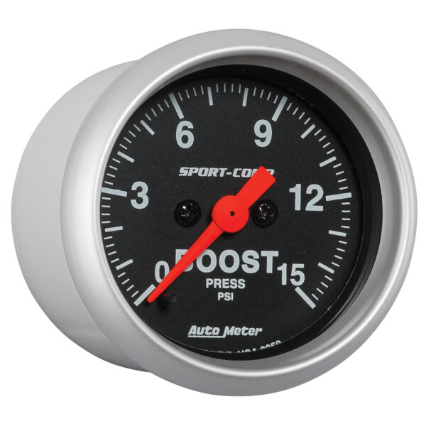 AUTOMETER Boost Gauge 2 1/16", 15PSI, Digital Stepper Motor, Sport-Comp - Image 3