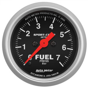 AUTOMETER Fuel Pressure Gauge 2 1/16", 7Bar, Digital Stepper Motor, Sport-Comp