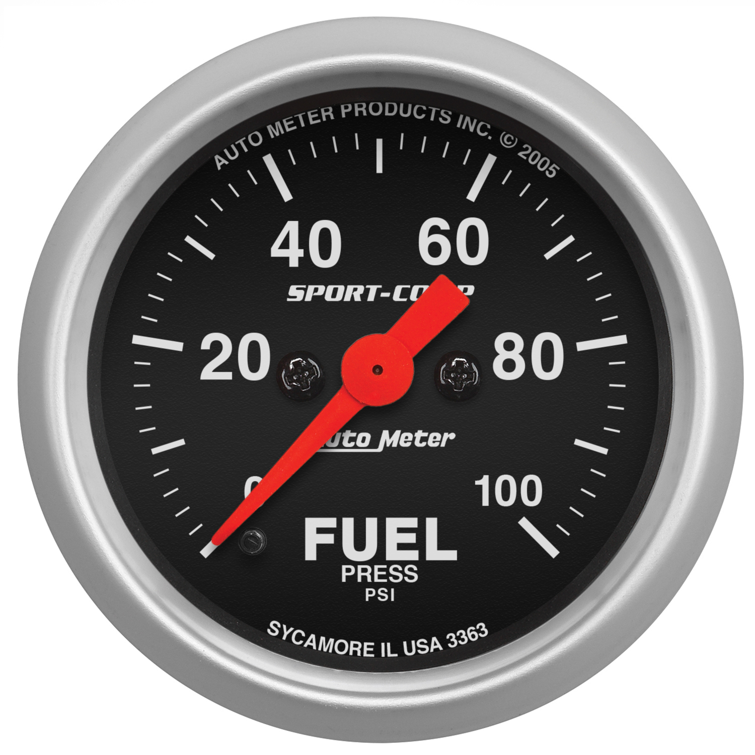 AUTOMETER Fuel Pressure Gauge 2 1/16", 100PSI, Digital Stepper Motor, Sport-Comp