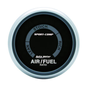 AUTOMETER Narrowband Air/Fuel Ratio AFR Gauge 2 1/16", Lean-Rich, LED Array, Sport-Comp