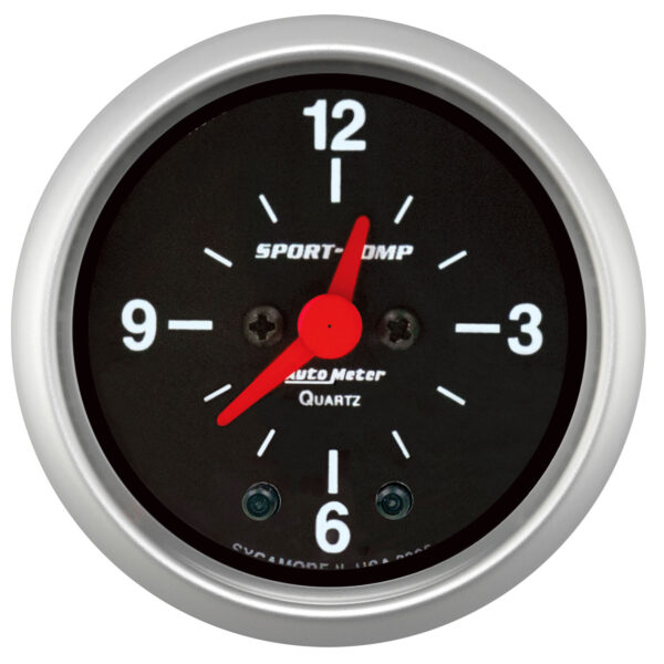 AUTOMETER Clock Gauge 2 1/16", 12hr, Analogue, Sport-Comp